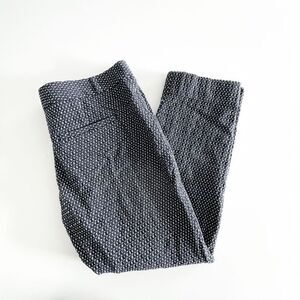 Banana Republic Womens Geometric Sloan Trouser Chino Pants Navy Size 8 Petite